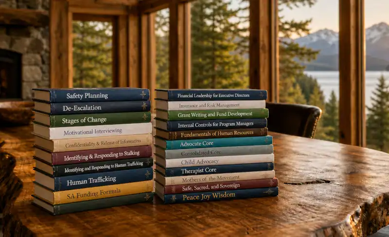 Two stacks of books