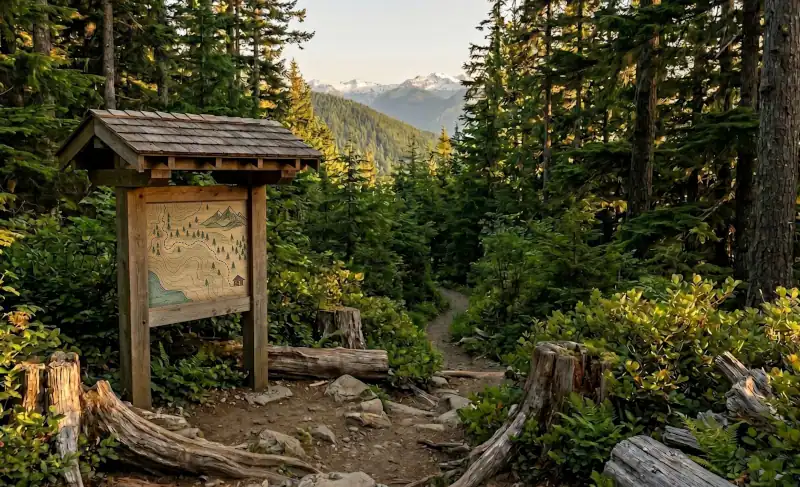 Trail with Map